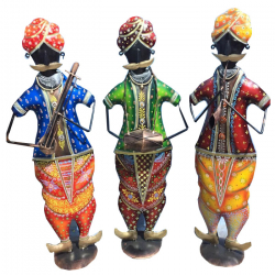 Decorative Showpiece  - Set of 3 - 27 Inch - Made Of Iron