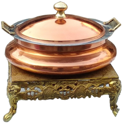 6 LTR - Chafing Dish - Made of Brass.