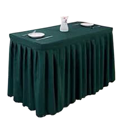 Rectangular Table Cover Frill - 2.5 FT X 2.5 FT - Made Of Brite Lycra Cloth