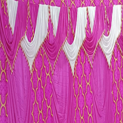 Designer Curtain - 10.5 FT X 15 FT - Made of Crush Cloth