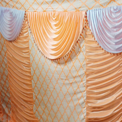 Designer Curtain - 10.5 FT X 15 FT - Made of Kniting Cloth