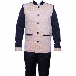 Waiter - Bearer - Bartender Coat Or Vest - Kitchen Uniform Or Apparel For Men - Full-Neckline - Full Sleave - Made Of Premium Quality Polyester & Cotton (Available Size 38 , 40 , 42 , 44 , 46 , 48)