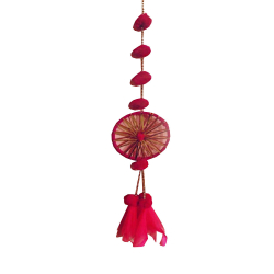 1 Chudi Line Tussel Wall Hanging - 24 Inch - Made Of Woolen