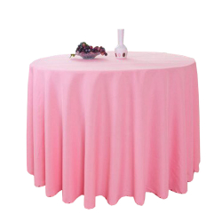 4 Ft X 4 Ft - Round Table Cover - Made Of Premium Quality Brite  Lycra Cloth - Light Pink Color