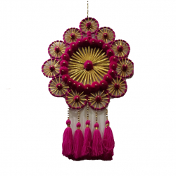 Ring Hanging Jhumar - 12 Inch - made of  Woolen