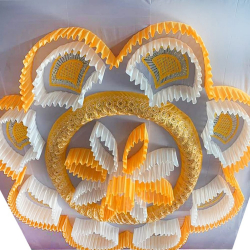 Designer Mandap Ceiling  - Made of Taiwan Bright Lycra Cloth