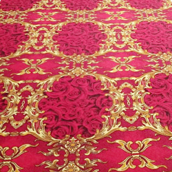 5 FT X 145 FT Multi Color Carpet - Printed Carpet - Paper Print Felt Material.