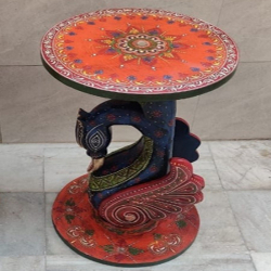 Peacock Table - 20 Inch - Made Of Wood