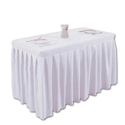 2.5 FT X 2.5 FT - Rectangular Table Cover - Made Of Brite Lycra - White Color