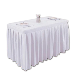 Rectangular Table Cover Frill - 2.5 FT X 2.5 FT - Made Of Brite Lycra Cloth