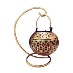 Hanging Bowl With Stand - 10 Inch - Made of Metal