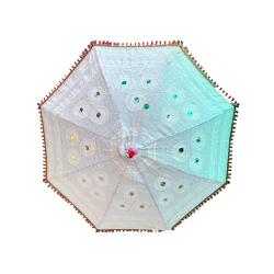 Rajasthani Umbrella - 24 Inch X 27 Inch - Made Of Iron & Cotton