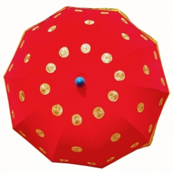 Fancy Umbrella - 4.5 FT - Made Of Velvet Cotton Cloth