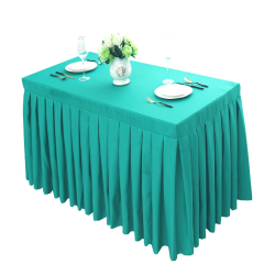 2.5 FT X 2.5 FT - Rectangular Table Cover - Made Of Brite Lycra - Dark Pista Color
