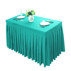 Rectangular Table Cover Frill - 2.5 FT X 2.5 FT - Made Of Brite Lycra Cloth