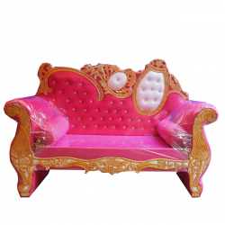 Pink Color  - Metal Couches - Sofa - Wedding Sofa - Wedding Couches - Made of Metal & Wooden