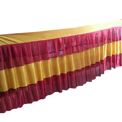 Table Cover Frill - Made Of Brite Lycra - 24 Gauge  (Available Size - 10 FT 15 FT 20 FT 30 FT )