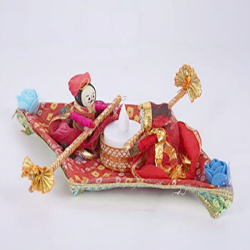 Boat Puppet Floting - 21 Inch X 14 Inch - Multi Color