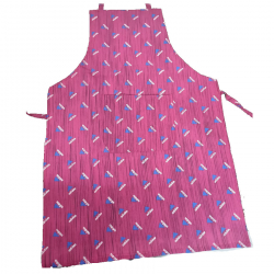 Water Proof Fabric - Kitchen Apron With Front Pocket Pink Color
