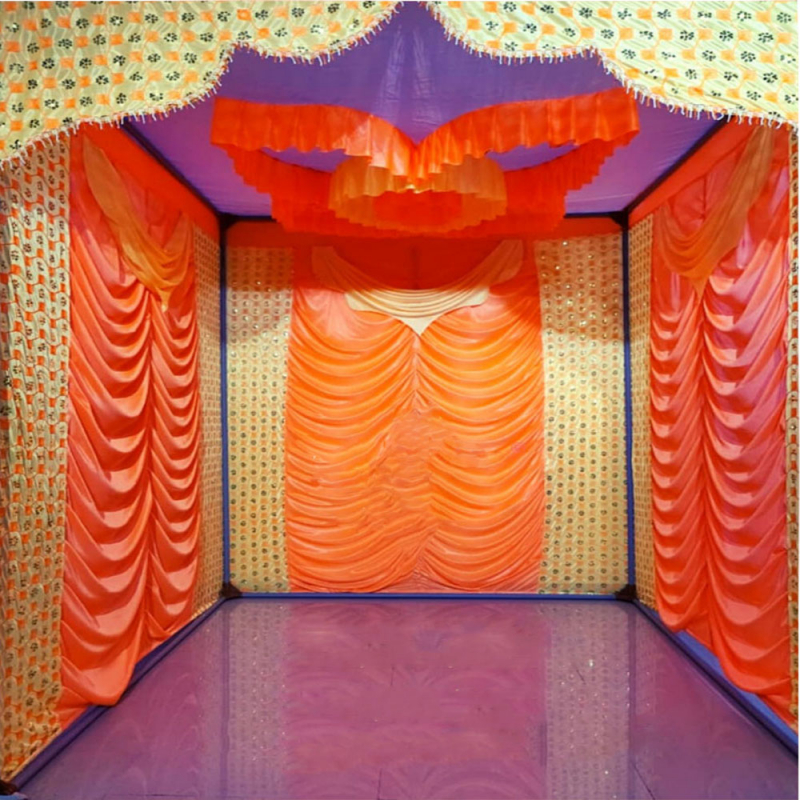 Indian Cloth Ganpati Mandap, For Decoration