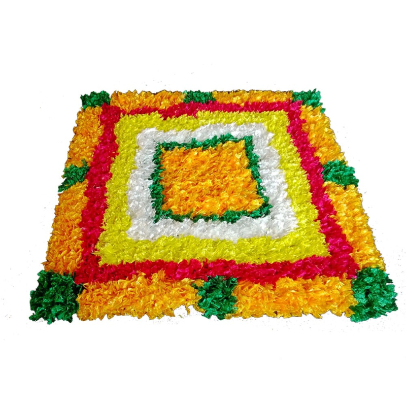 Rangoli Plastic Bottles with Tubes Nozzles (Multicolour) - Set of