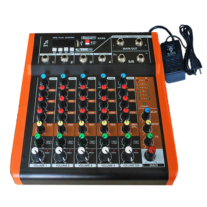 Buy Stranger 6 Channel Audio Mixer With USB & Recording System