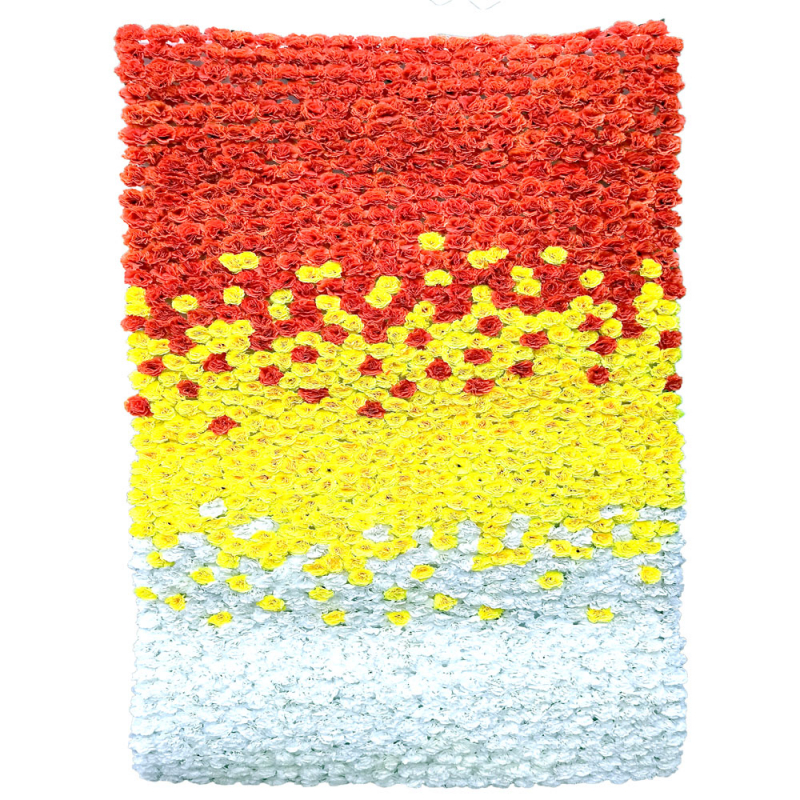 Buy Artificial Flowers Wall 4 FT X 8 FT Made of Plastic