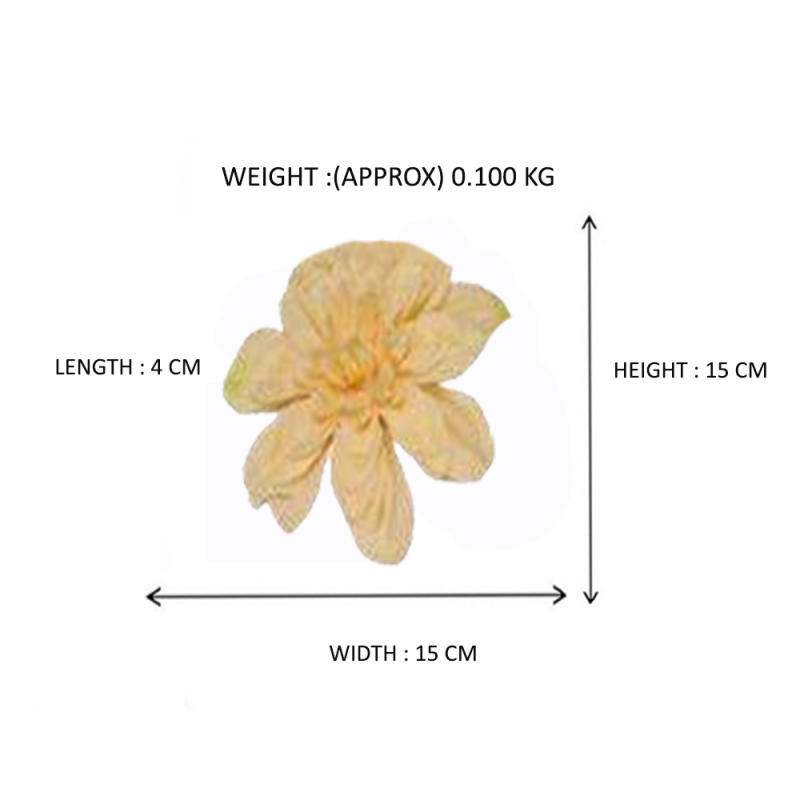Buy Loose Flower 15 CM X 15 CM X 4 CM Made Of Fabric