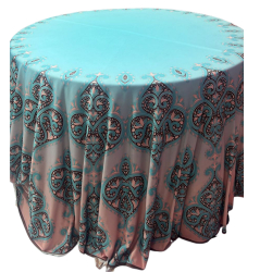 3D Round Table Cover  - 4 FT X 4 FT - Made of Taiwan Cloth & Brite Lycra