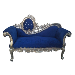Regular Sofa - Made Of Wood - Blue Color