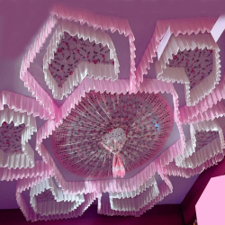 Designer Mandap Ceiling - 15 FT X 15 FT - Made Of Taiwan & Bright Lycra Cloth