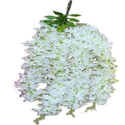 Artificial Decorative Wisteria Flower - 3.5 FT- White Color