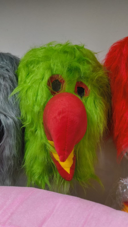 Free Size - Cartoon Mascot Costume - Green & Red Color