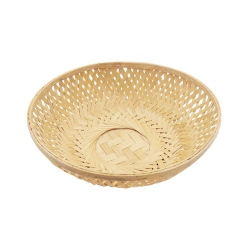 Bamboo Round Basket - 10 Inch - Made of Bamboo Stick