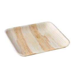 Disposable Quater Plate - 8 inch - Made of Areca Leaf