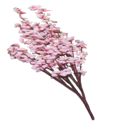 Decorative 7 Stick Blossom Bunch - Pink Color