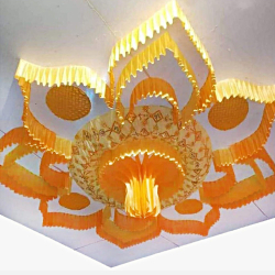 Designer Mandap Ceiling - Made Of Taiwan & Bright Lycra Cloth