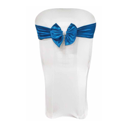 Chair Cover With Bow - Made Of Bright Lycra Cloth