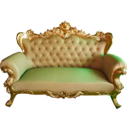 Wedding Sofa & Couches - Made of Wood - Cream & Golden Color