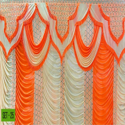 Designer Curtain - Made of 24 Gauge Bright Lycra Cloth