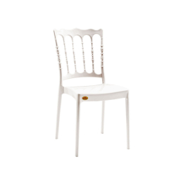 National Leon Chair - Made Of Plastic - White Color