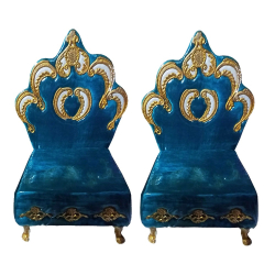 Vidhi Mandap Chair  - 1 Pair (2 Chairs) - Made Of Wood & Metals