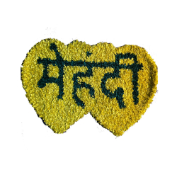 Haldi Mehendi Pannel - Set Of 2 - Made Of Polyester