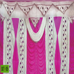 Designer Curtain - Made of 24 Gauge Bright Lycra Cloth