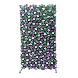 Artificial Flowers Wall - 4 FT X 8 FT -  Made Of Plastic