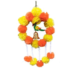 Decorative Wall Hanging Jhumar - 1.5 FT - Made of Pom-Pom