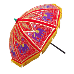 Rajasthani Umbrella - Made of Iron & Cotton