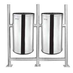 Mintage Hanging Open Bin ( Duo ) - Made Of Stainless Steel