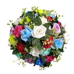 Artificial Rose Flower Bouquet - Multi Color