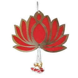 Hanging Lotus Loutcon - 10 Inch - Made Of MDF Material